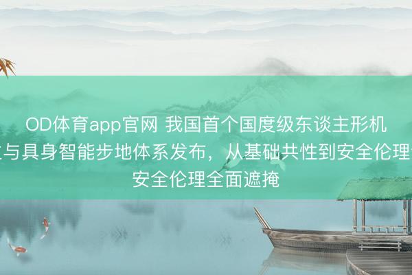 OD体育app官网 我国首个国度级东谈主形机器东谈主与具身智能步地体系发布，从基础共性到安全伦理全面遮掩
