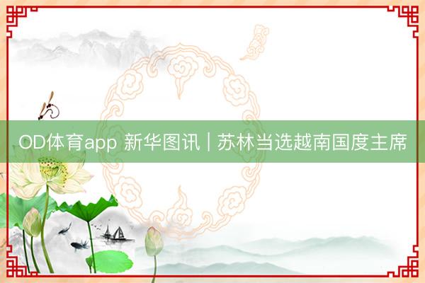 OD体育app 新华图讯 | 苏林当选越南国度主席