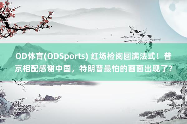 OD体育(ODSports) 红场检阅圆满法式!普京相配感谢中国,特朗普最怕的画面出现了?