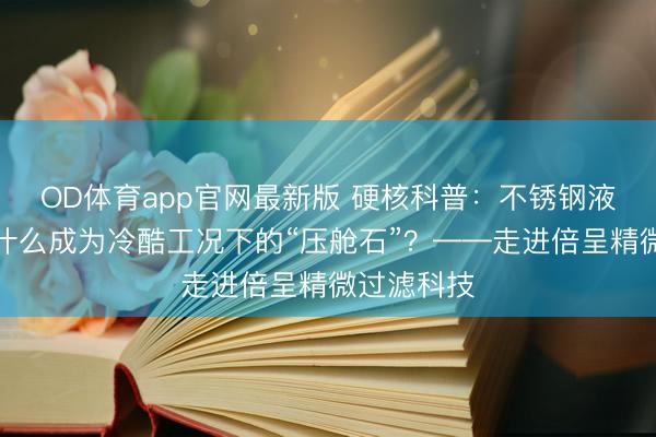 OD体育app官网最新版 硬核科普：不锈钢液压滤芯凭什么成为冷酷工况下的“压舱石”？——走进倍呈精微过滤科技