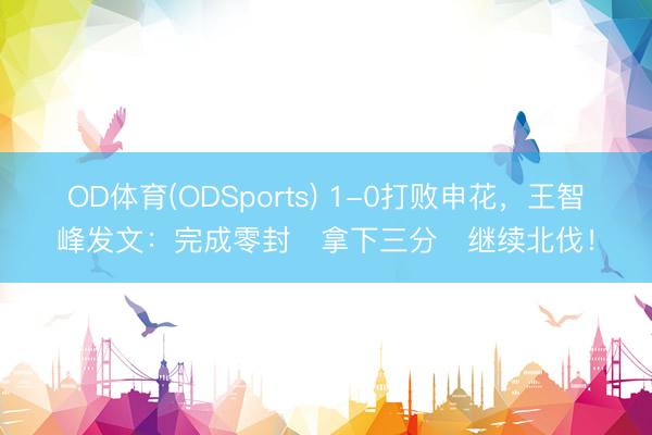 OD体育(ODSports) 1-0打败申花,王智峰发文:完成零封✅拿下三分✅继续北伐!
