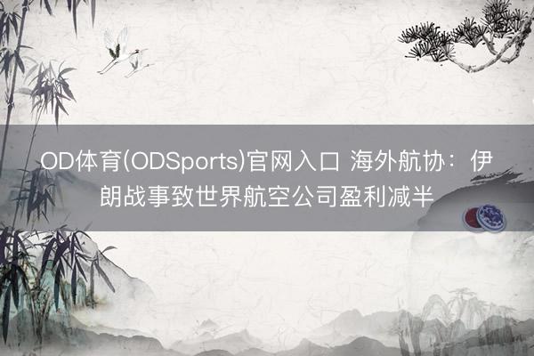 OD体育(ODSports)官网入口 海外航协：伊朗战事致世界航空公司盈利减半