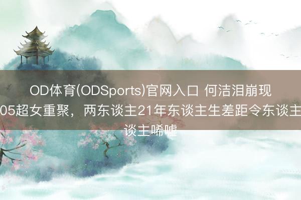 OD体育(ODSports)官网入口 何洁泪崩现场！05超女重聚，两东谈主21年东谈主生差距令东谈主唏嘘